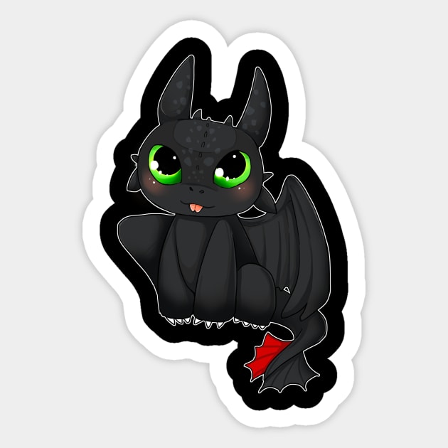 Toothless Sticker by linkitty